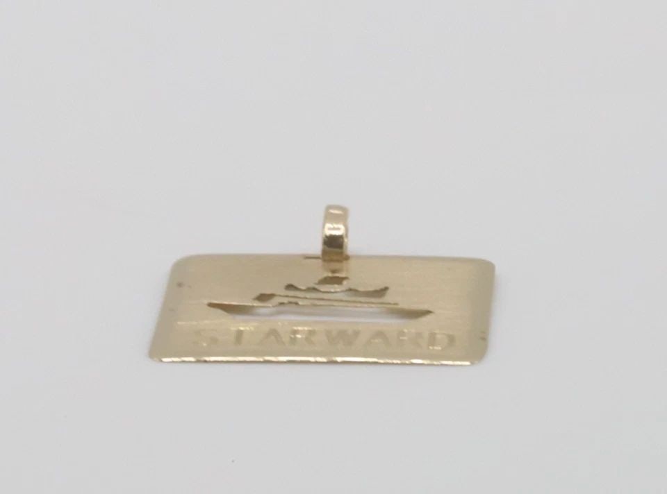 M/S STARWARD NORWEGIAN CRUISE LINES 14K GOLD PENDANT 1981 PUERTO RICO 0.7 GRAM (1 of 2)