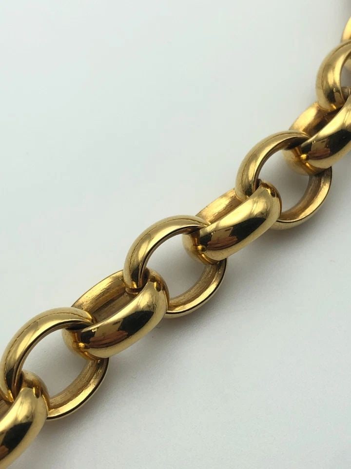 EDFORCE STAINLESS STEEL HEAVY DUTY LINK 20" NECKLACE + 8" BRACELET ( 116G ) (1 of 2)