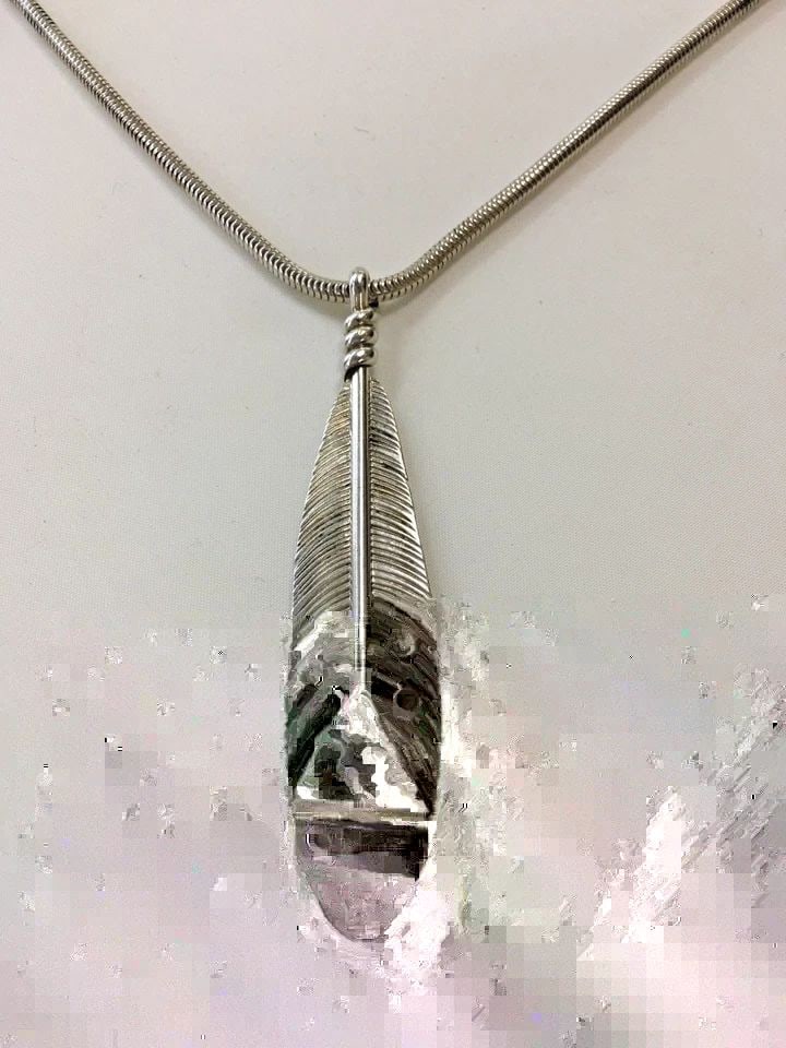 G. WEBSTER STERLING NECKLACE, TURQUOISE AND CORAL PENDANT (18 INCH) 21.3 GRAM: G. Webster Sterling Necklace with Turquoise and Coral Pendant You are bidding on a pre-owned G. Webster Sterling Necklace with Turquoise and Coral Pendant. There are few minor scratches on the necklac