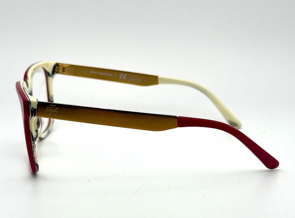 TORY BURCH TY2125U EYEGLASSES RED / WHITE WITH METAL HINGES ( DISPLAY MODEL ): TORY BURCH TY2125U EYEGLASSES RED / WHITE WITH METAL HINGES ( DISPLAY MODEL ) Tory Burch TY2125U Eyeglasses Red / White with Metal Hinges Condition: Display model so understand there are some light ma