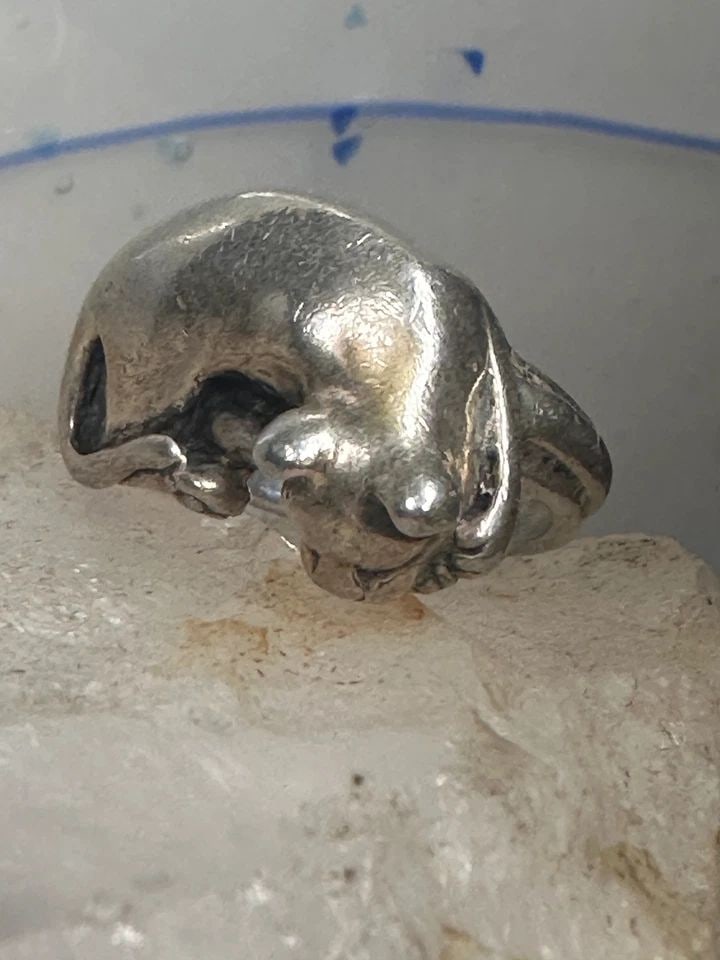 CAT RING JAMES YESBERGER BAND SIZE 5 STERLING SILVER WOMEN (1 of 2)