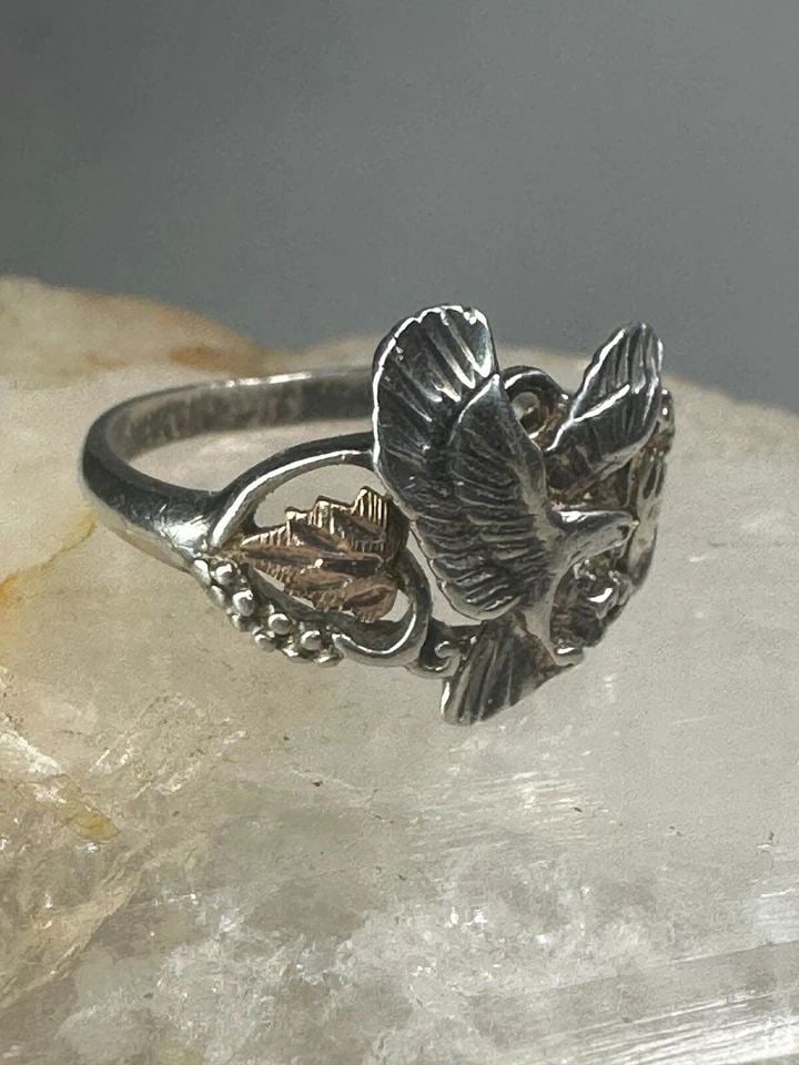 EAGLE RING SIZE 8 BLACK HILLS GOLD STERLING SILVER WOMEN GIRLS (1 of 2)