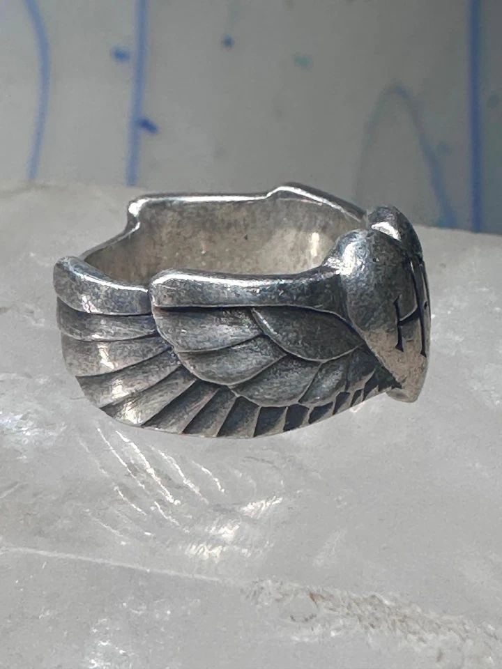 HARLEY DAVIDSON RING WINGS BAND WOMEN BIKER SOUTHWEST SIZE 5.75 STERLING SILVER (1 of 1)