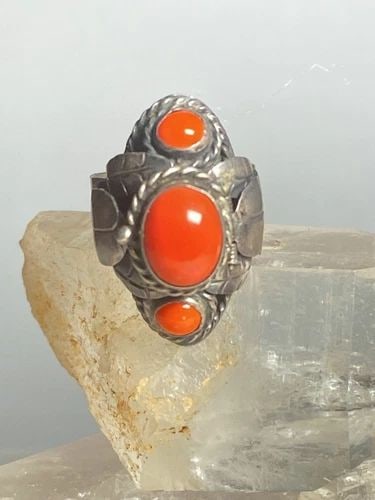 POISON RING SOUTHWEST MEXICO BAND STERLING SILVER WOMEN (1 of 1)