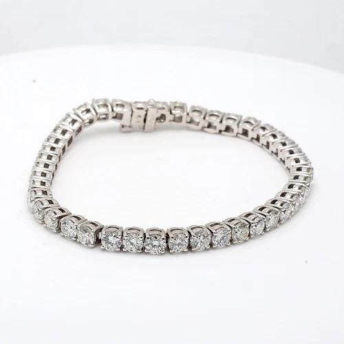 10.28 CARAT ROUND BRILLIANT H VS1 DIAMOND PLATINUM TENNIS BRACELET 10K: 10.28 CARAT ROUND BRILLIANT H VS1 DIAMOND PLATINUM TENNIS BRACELET 10K Title: 10.28 Carat Round Brilliant H VS1 Diamond Platinum Tennis Bracelet Style: Tennis Metal: Platinum Gemstone 1: 10.28 Carat D