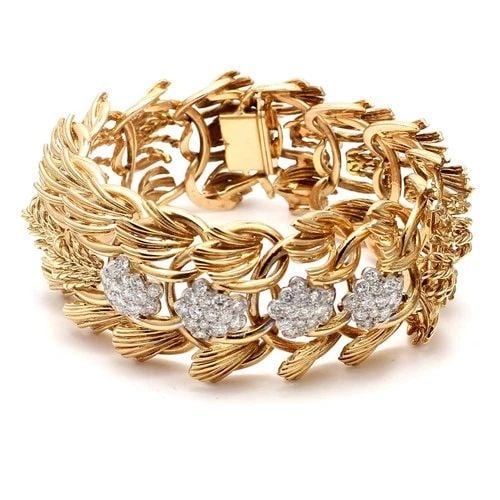 2.80 CARAT ROUND BRILLIANT H SI1 DIAMOND 18 KARAT YELLOW GOLD LINK BRACELET: 2.80 CARAT ROUND BRILLIANT H SI1 DIAMOND 18K YELLOW GOLD LINK BRACELET Title: 2.80 Carat Round Brilliant H SI1 Diamond 18 Karat Yellow Gold Link Bracelet Style: Link Metal: 18 Karat Yellow Gold Gemsto