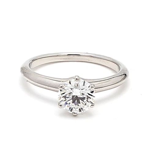 TIFFANY & CO.. 1.26 CARAT ROUND BRILLIANT F-VVS1 DIAMOND PLATINUM RING: TIFFANY & CO.. 1.26 CARAT ROUND BRILLIANT F-VVS1 DIAMOND PLATINUM RING Tiffany & Co. Tiffany & Co.. 1.26 Carat Round Brilliant F-VVS1 Diamond Platinum Ring Details Department Unisex Adults Main Stone 
