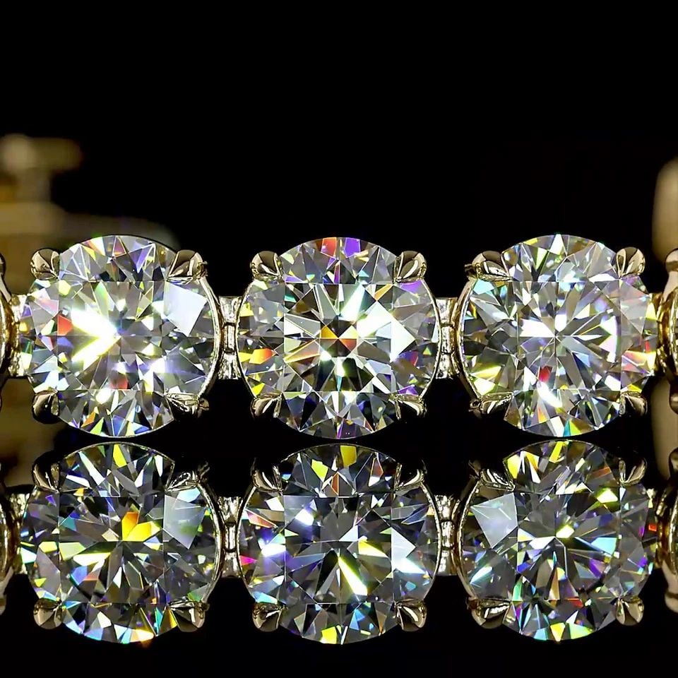 LAB-GROWN 27.27 CARAT ROUND D-VS1 DIAMOND 14K YELLOW GOLD TENNIS BRACELET: LAB-GROWN 27.27 CARAT ROUND D-VS1 DIAMOND 14K YELLOW GOLD TENNIS BRACELET LAB-GROWN 27.27 CARAT ROUND D-VS1 DIAMOND 14K YELLOW GOLD TENNIS BRACELET PRODUCT DESCRIPTION Title: High-quality Brand-New Ec