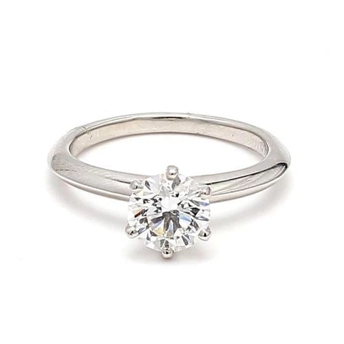 TIFFANY AND CO 1.25 CARAT ROUND BRILLIANT DIAMOND PLATINUM ENGAGEMENT RING: TIFFANY AND CO 1.25 CARAT ROUND BRILLIANT DIAMOND PLATINUM ENGAGEMENT RING Title: Tiffany and Co 1.25 Carat Round Brilliant Shape G-VVS1 Diamond Platinum Engagement Ring Style: Engagement Metal: Plati