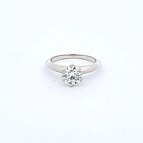 TIFFANY & CO.. 1.26 CARAT ROUND BRILLIANT G-VVS2 DIAMOND PLATINUM RING: TIFFANY & CO.. 1.26 CARAT ROUND BRILLIANT G-VVS2 DIAMOND PLATINUM RING Tiffany & Co. Tiffany & Co.. 1.26 Carat Round Brilliant G-VVS2 Diamond Platinum Ring Details Department Unisex Adults Main Stone 