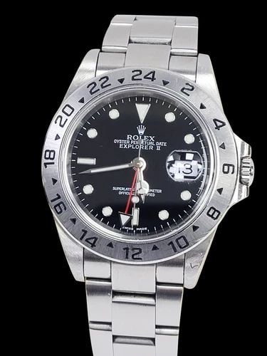 ROLEX EXPLORER II 16570 BLACK DIAL 2001 WATCH 40MM STAINLESS STEEL (1 of 2)