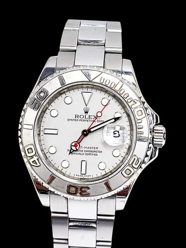 ROLEX YACHT-MASTER SS GREY DIAL 40MM 16622 2003 YACH-MASTER WATCH SILVER (1 of 2)