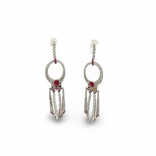 VINTAGE PLATINUM DROP EARRINGS WITH 5.3 CARAT ROUND H-SI1 DIAMONDS: VINTAGE PLATINUM DROP EARRINGS WITH 5.3 CARAT ROUND H-SI1 DIAMONDS VINTAGE PLATINUM DROP EARRINGS WITH 5.3 CARAT ROUND H-SI1 DIAMONDS PRODUCT DESCRIPTION Video: Video Link Detailed Description: 5.3 Ca