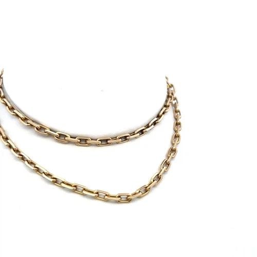VINTAGE 18 KARAT YELLOW GOLD CHAIN NECKLACE 28.1 GRAMS 20 INCH (1 of 1)