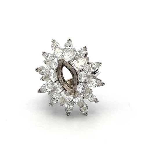PLATINUM SEMI MOUNT RING WITH 6CT MARQUIS & PEAR SHAPE DIAMOND FITS 12.52X6.63MM: PLATINUM SEMI MOUNT RING WITH 6CT MARQUIS & PEAR SHAPE DIAMOND FITS 12.52X6.63MM PLATINUM SEMI MOUNT RING WITH 6CT MARQUIS & PEAR SHAPE DIAMOND FITS 12.52X6.63MM PRODUCT DESCRIPTION Detailed Descripti