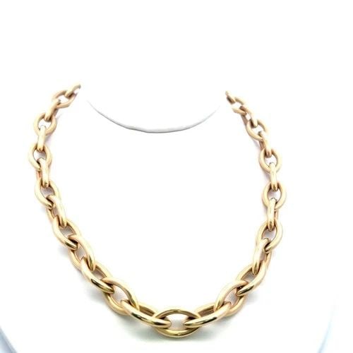 VINTAGE 14 KARAT YELLOW GOLD CHAIN NECKLACE 41.2 GRAMS 18 INCH (1 of 2)