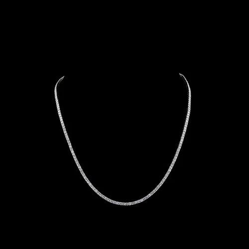 LAB-GROWN 6.77 CARAT ROUND E-F- DIAMOND 14K WHITE GOLD TENNIS NECKLACE: LAB-GROWN 6.77 CARAT ROUND E-F- DIAMOND 14K WHITE GOLD TENNIS NECKLACE LAB-GROWN 6.77 CARAT ROUND E-F- DIAMOND 14K WHITE GOLD TENNIS NECKLACE PRODUCT DESCRIPTION Title: High-quality Brand-New Echo Fri