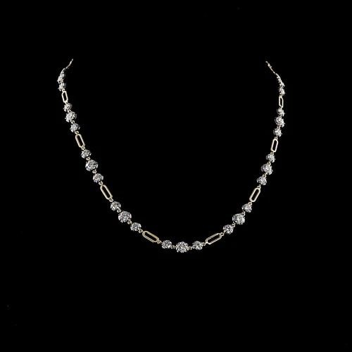 LAB-GROWN 10.34 CARAT ROUND E-F-VS1 DIAMOND 14K YELLOW GOLD STATION NECKLACE: LAB-GROWN 10.34 CARAT ROUND E-F-VS1 DIAMOND 14K YELLOW GOLD STATION NECKLACE LAB-GROWN 10.34 CARAT ROUND E-F-VS1 DIAMOND 14K YELLOW GOLD STATION NECKLACE PRODUCT DESCRIPTION Title: High-quality Brand-