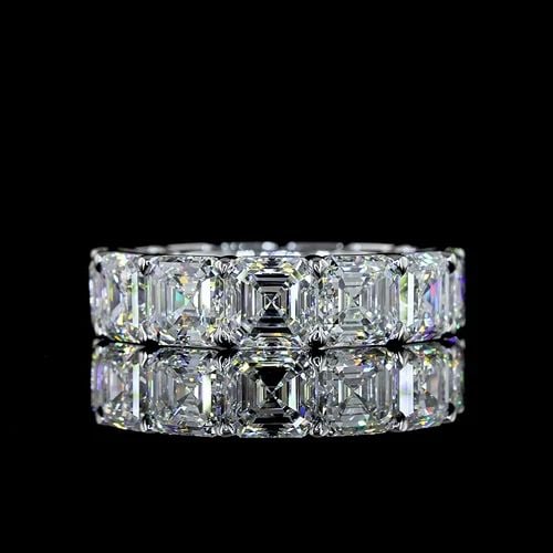 LAB-GROWN 13.25 CARAT ASSCHER E-F- DIAMOND 14K WHITE GOLD ETERNITY BAND: LAB-GROWN 13.25 CARAT ASSCHER E-F- DIAMOND 14K WHITE GOLD ETERNITY BAND LAB-GROWN 13.25 CARAT ASSCHER E-F- DIAMOND 14K WHITE GOLD ETERNITY BAND PRODUCT DESCRIPTION Title: High-quality Brand-New Echo F