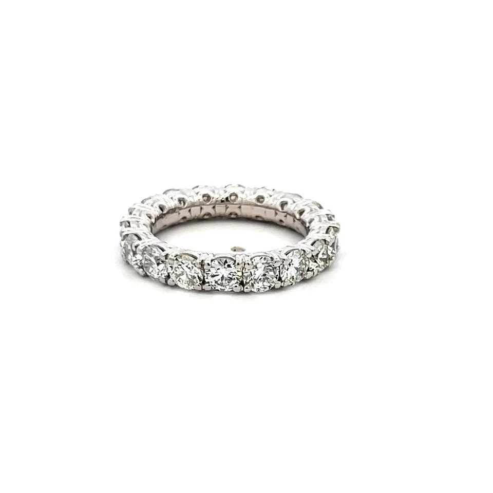 3.40 CARAT ROUND BRILLIANT G VS DIAMOND PLATINUM ETERNITY BAND RING (1 of 1)
