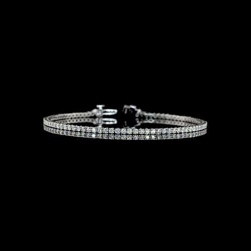 LAB-GROWN 2.19 CARAT ROUND G-H-SI DIAMOND PLATINUM TENNIS BRACELET: LAB-GROWN 2.19 CARAT ROUND G-H-SI DIAMOND PLATINUM TENNIS BRACELET Title: High-quality Brand-New Echo Friendly Elegant Lab-Grown 2.19 Carat Round G-H-SI Diamond Platinum Tennis Bracelet Video Link: Wa
