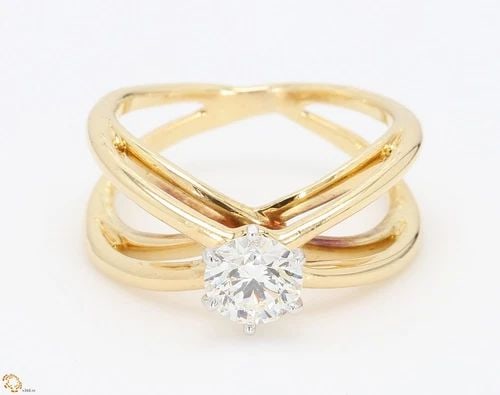 TIFFANY & CO.. 0.59 CARAT I-VS1 DIAMOND 18K YELLOW PLATINUM RING: TIFFANY & CO.. 0.59 CARAT I-VS1 DIAMOND 18K YELLOW PLATINUM RING TIFFANY & CO.. 0.59 CARAT I-VS1 DIAMOND 18K YELLOW PLATINUM RING Not Found