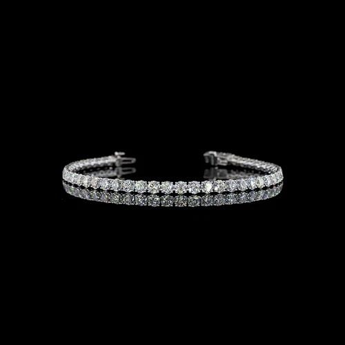 LAB-GROWN 10.52 CARAT ROUND E-F-VS2 DIAMOND 14K WHITE GOLD TENNIS BRACELET: LAB-GROWN 10.52 CARAT ROUND E-F-VS2 DIAMOND 14K WHITE GOLD TENNIS BRACELET LAB-GROWN 10.52 CARAT ROUND E-F-VS2 DIAMOND 14K WHITE GOLD TENNIS BRACELET Not Found