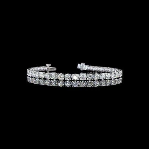 LAB-GROWN 9.97 CARAT ROUND E-F-VS DIAMOND 14K WHITE GOLD TENNIS BRACELET: LAB-GROWN 9.97 CARAT ROUND E-F-VS DIAMOND 14K WHITE GOLD TENNIS BRACELET LAB-GROWN 9.97 CARAT ROUND E-F-VS DIAMOND 14K WHITE GOLD TENNIS BRACELET $5,630.00 PRODUCT DESCRIPTION Title: High-quality Bran