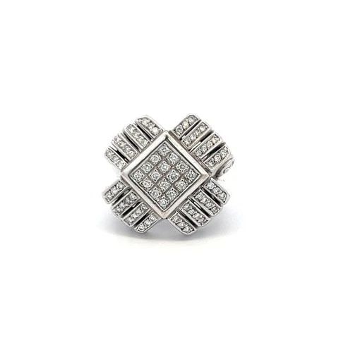 VINTAGE X DESIGN COCKTAIL RING 18K WHITE GOLD 0.5 CARAT H-VS DIAMONDS SIZE 7.25: VINTAGE X DESIGN COCKTAIL RING 18K WHITE GOLD 0.5 CARAT H-VS DIAMONDS SIZE 7.25 VINTAGE X DESIGN COCKTAIL RING 18K WHITE GOLD 0.5 CARAT H-VS DIAMONDS SIZE 7.25 $5,310.00 PRODUCT DESCRIPTION Detailed D