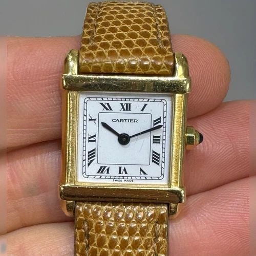 CARTIER TANK CHINOISE 18K YG VINTAGE LADY'S WATCH (1 of 2)