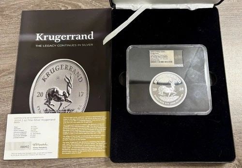 2024 SOUTH AFRICA KRUGERRAND 2OZ SILVER NGC PF70 UCAM FDOI FIRST OF 121 STRUCK! (1 of 2)