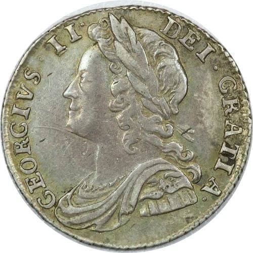 1732 GREAT BRITAIN SILVER SIXPENCE 6D KM #564.3, EXTREMELY FINE XF (1 of 2)