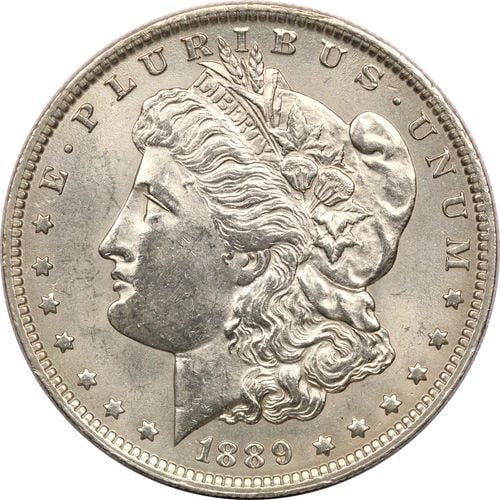 1889-O MORGAN SILVER DOLLAR $1, UNCIRCULATED BU, CLEANED (1 of 2)