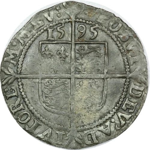 1595 GREAT BRITAIN SILVER SIXPENCE 6D, VERY FINE VF (1 of 2)