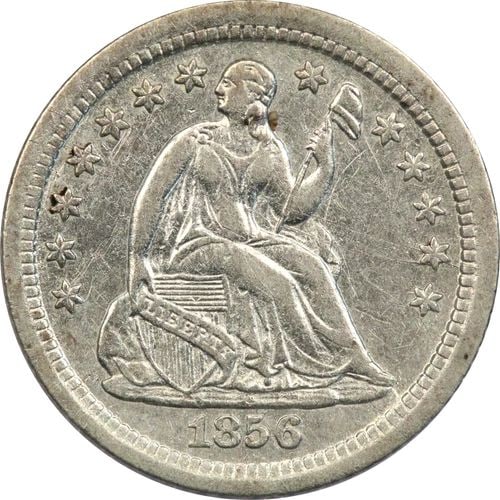 1856-O SEATED LIBERTY HALF DIME H10C, ABOUT UNCIRCULATED AU, MINOR SCRATCH: 1856-O SEATED LIBERTY HALF DIME H10C, ABOUT UNCIRCULATED AU, MINOR SCRATCH 1856-O Seated Liberty Half Dime H10C, About Uncirculated AU, Minor Scratch THE ITEM(S) IN THE PHOTO(S) IS THE EXACT ITEM(S) Y