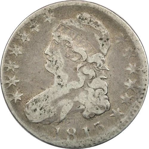 1813 CAPPED BUST HALF DOLLAR 50C, VERY FINE VF, LATE DIE STATE: 1813 CAPPED BUST HALF DOLLAR 50C, VERY FINE VF, LATE DIE STATE 1813 Capped Bust Half Dollar 50C, Very Fine VF, Late Die State THE ITEM(S) IN THE PHOTO(S) IS THE EXACT ITEM(S) YOU WILL RECEIVE!