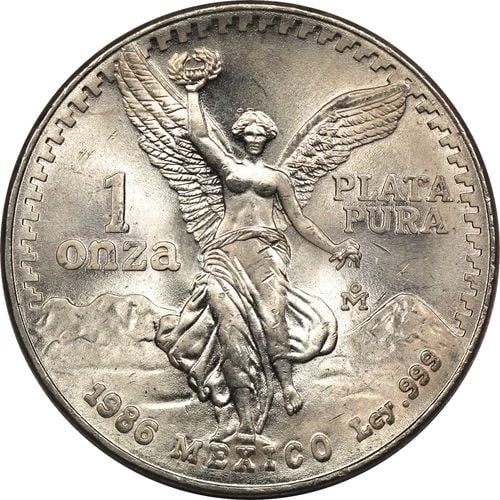 1986 MEXICO 1 ONZA .999 SILVER LIBERTAD, UNCIRCULATED BU: 1986 MEXICO 1 ONZA .999 SILVER LIBERTAD, UNCIRCULATED BU 1986 Mexico 1 Onza .999 Silver Libertad, Uncirculated BU THE ITEM(S) IN THE PHOTO(S) IS THE EXACT ITEM(S) YOU WILL RECEIVE!