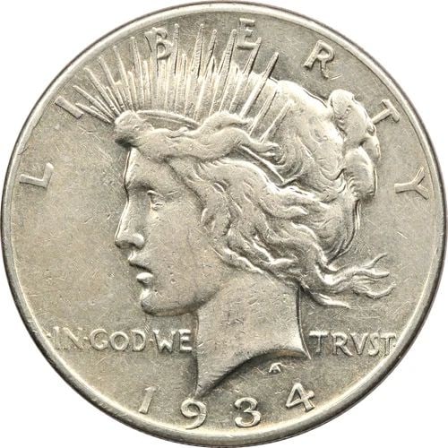1934-S PEACE SILVER DOLLAR $1, EXTREMELY FINE XF+, CLEANED: 1934-S PEACE SILVER DOLLAR $1, EXTREMELY FINE XF+, CLEANED 1934-S Peace Silver Dollar $1, Extremely Fine XF+, Cleaned THE ITEM(S) IN THE PHOTO(S) IS THE EXACT ITEM(S) YOU WILL RECEIVE!