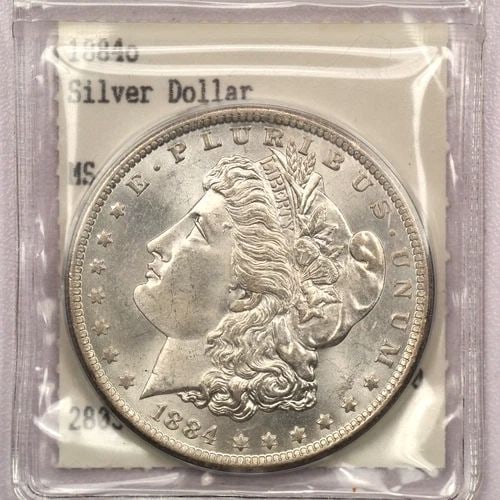 1884-O MORGAN SILVER DOLLAR $1 UNCIRCULATED BU IN VINTAGE HANNES TULVING HOLDER: 1884-O MORGAN SILVER DOLLAR $1 UNCIRCULATED BU IN VINTAGE HANNES TULVING HOLDER 1884-O Morgan Silver Dollar $1 Uncirculated BU in Vintage Hannes Tulving Holder THE ITEM(S) IN THE PHOTO(S) IS THE EXACT