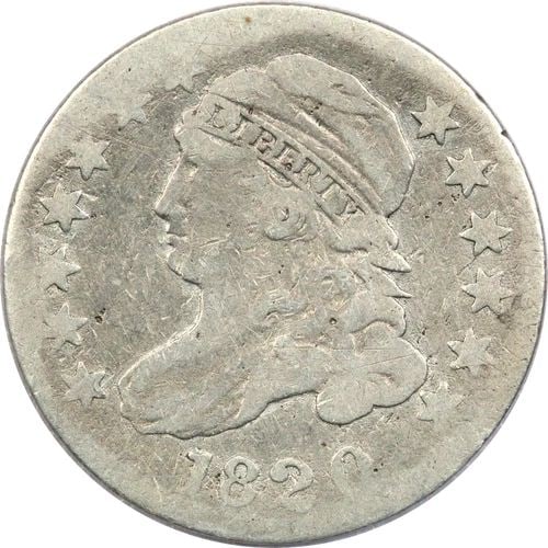 1820 CAPPED BUST DIME 10C, VG/F CONDITION, UNEVENLY WORN: 1820 CAPPED BUST DIME 10C, VG/F CONDITION, UNEVENLY WORN 1820 Capped Bust Dime 10C, VG/F Condition, Unevenly Worn THE ITEM(S) IN THE PHOTO(S) IS THE EXACT ITEM(S) YOU WILL RECEIVE!