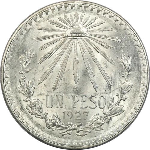 1927 MEXICO 1 PESO .720 FINE SILVER COIN, CHOICE UNCIRCULATED BU, KM# 455: 1927 MEXICO 1 PESO .720 FINE SILVER COIN, CHOICE UNCIRCULATED BU, KM# 455 1927 Mexico 1 Peso .720 Fine Silver Coin, Choice Uncirculated BU, KM# 455 THE ITEM(S) IN THE PHOTO(S) IS THE EXACT ITEM(S) YOU