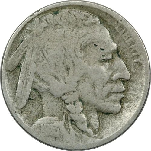 1913-D TYPE 2 BUFFALO NICKEL 5C, FINE F, MINOR SURFACE DAMAGE (1 of 2)