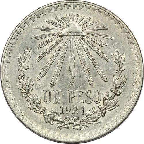 1921 MEXICO 1 PESO .720 SILVER COIN, ABOUT UNCIRCULATED AU+, KM #455: 1921 MEXICO 1 PESO .720 SILVER COIN, ABOUT UNCIRCULATED AU+, KM #455 1921 Mexico 1 Peso .720 Silver Coin, About Uncirculated AU+, KM #455 THE ITEM(S) IN THE PHOTO(S) IS THE EXACT ITEM(S) YOU WILL RECE