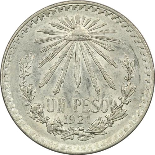 1921 MEXICO 1 PESO .720 SILVER COIN, ABOUT UNCIRCULATED AU+, KM #455: 1921 MEXICO 1 PESO .720 SILVER COIN, ABOUT UNCIRCULATED AU+, KM #455 1921 Mexico 1 Peso .720 Silver Coin, About Uncirculated AU+, KM #455 THE ITEM(S) IN THE PHOTO(S) IS THE EXACT ITEM(S) YOU WILL RECE
