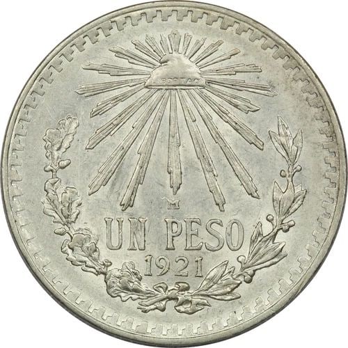 1921 MEXICO 1 PESO .720 SILVER COIN, ABOUT UNCIRCULATED AU+, KM #455: 1921 MEXICO 1 PESO .720 SILVER COIN, ABOUT UNCIRCULATED AU+, KM #455 1921 Mexico 1 Peso .720 Silver Coin, About Uncirculated AU+, KM #455 THE ITEM(S) IN THE PHOTO(S) IS THE EXACT ITEM(S) YOU WILL RECE