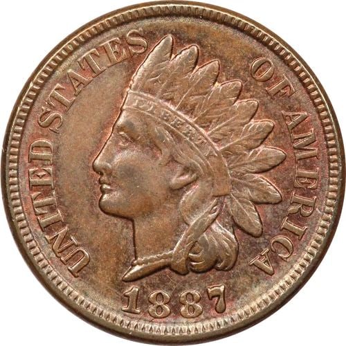 1887 INDIAN HEAD CENT 1C, UNCIRCULATED BU, BROWN: 1887 INDIAN HEAD CENT 1C, UNCIRCULATED BU, BROWN 1887 Indian Head Cent 1C, Uncirculated BU, Brown THE ITEM(S) IN THE PHOTO(S) IS THE EXACT ITEM(S) YOU WILL RECEIVE!
