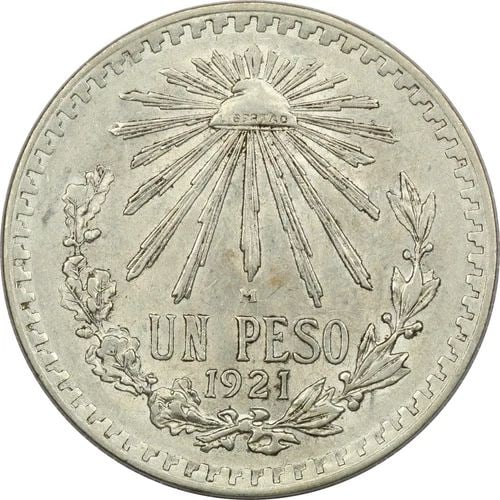 1921 MEXICO 1 PESO .720 SILVER COIN, ABOUT UNCIRCULATED AU, KM #455: 1921 MEXICO 1 PESO .720 SILVER COIN, ABOUT UNCIRCULATED AU, KM #455 1921 Mexico 1 Peso .720 Silver Coin, About Uncirculated AU, KM #455 THE ITEM(S) IN THE PHOTO(S) IS THE EXACT ITEM(S) YOU WILL RECEIV