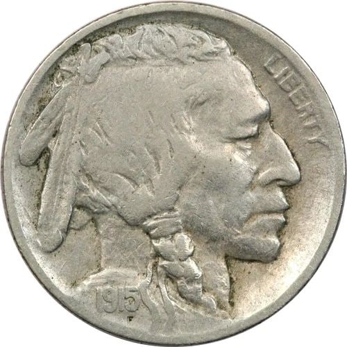 1915-D BUFFALO NICKEL, VERY FINE VF (1 of 2)