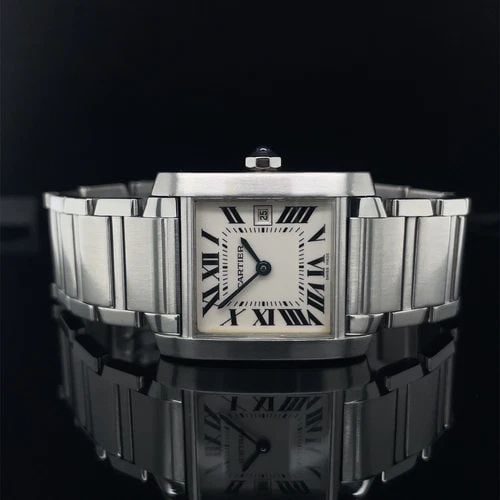 CARTIER TANK FRANCAISE, 30MM X 25MM - 2465 (1 of 2)