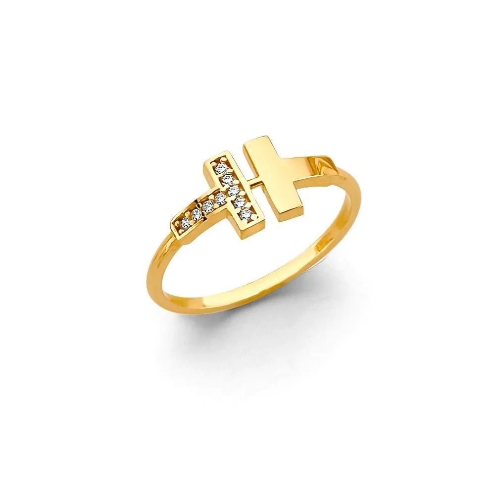 NEW 14K YELLOW GOLD FANCY RING: NEW 14K YELLOW GOLD FANCY CZ RING FANCY CZ RING NEW 14K YELLOW GOLD WIDTH : WEIGHT : 1.5g